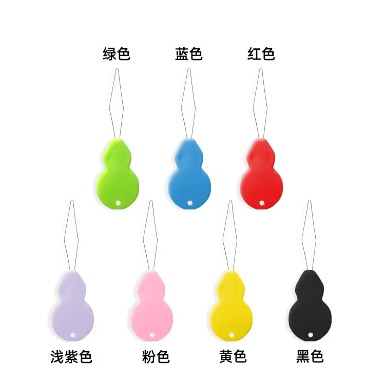 12Pcs Needle Threader Stitch Insertion Tool for Sewing Machine Plastic Wire Loop for Needles Needleswork Threader Sewing Tools