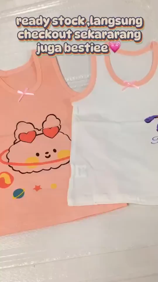 FSBJA009 Singlet Pakaian Dalam Anak Perempuan Kaos Kutang Cewek