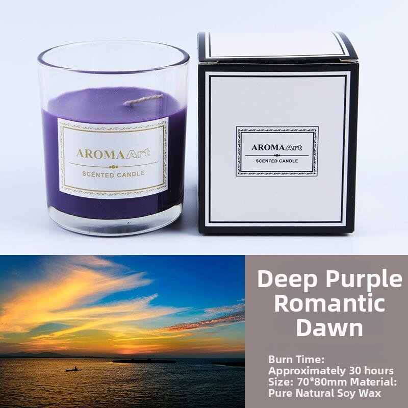 Scented Soy Wax Glass Candle