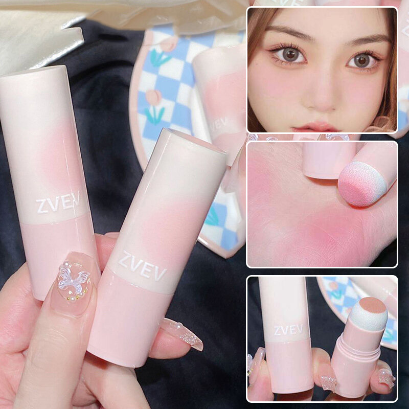 Phấn má hồng dạng thỏi chống thấm nước, làm sáng, giá cả phải chăng cho sinh viên, tiệc tùng, làm trắng, tạo khối