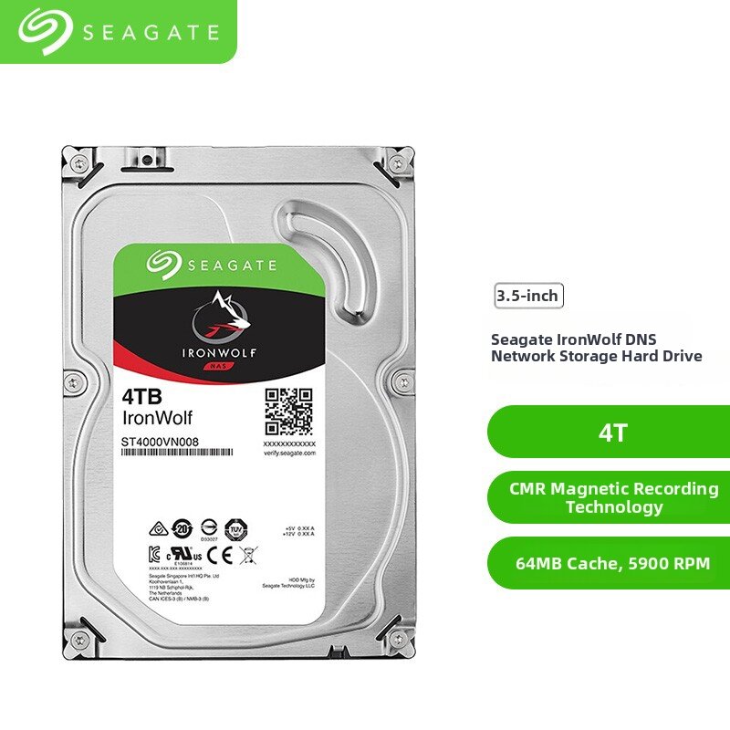 Seagate Network Storage NAS Enterprise Hard Drive 4TB
