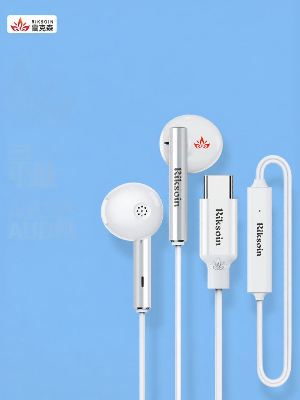 With Sound Card Type-C Headset For Apple and Huawei Devices