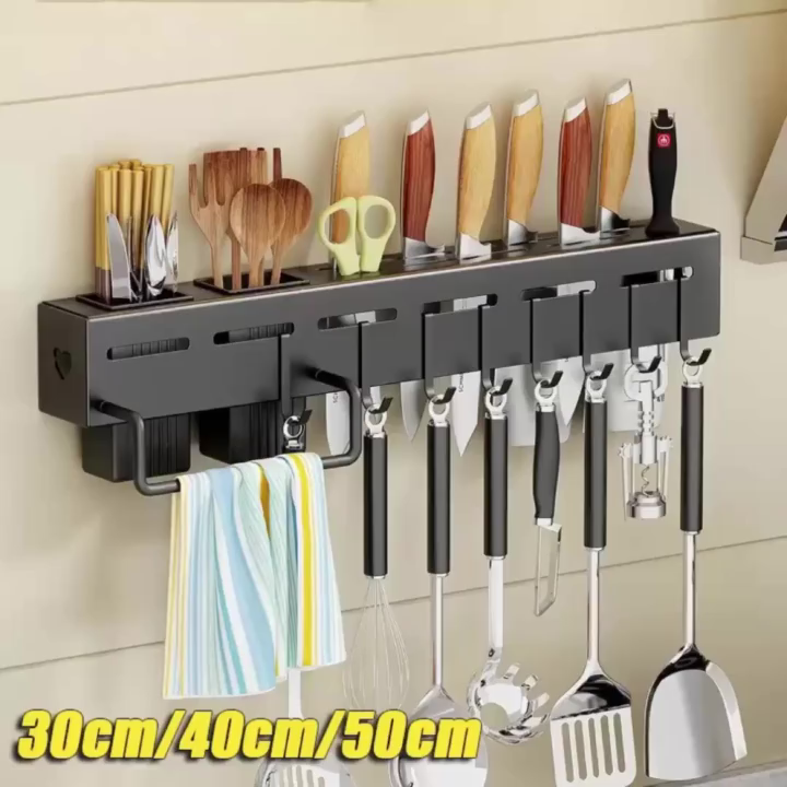 Wall Knife Holder Kitchen Counter Organization Knife Block Stainless ...