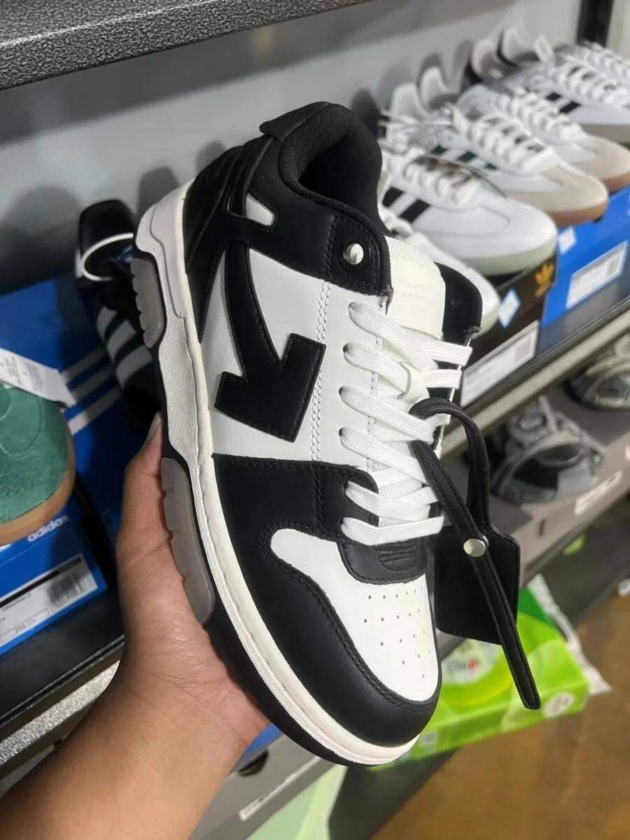 Off-White Thick-Heeled Casual Sports Shoes Unisex Fashionable Leisure Sneakers Luxury Women's Flat Footwear round Toe Mesh Inner · v10
