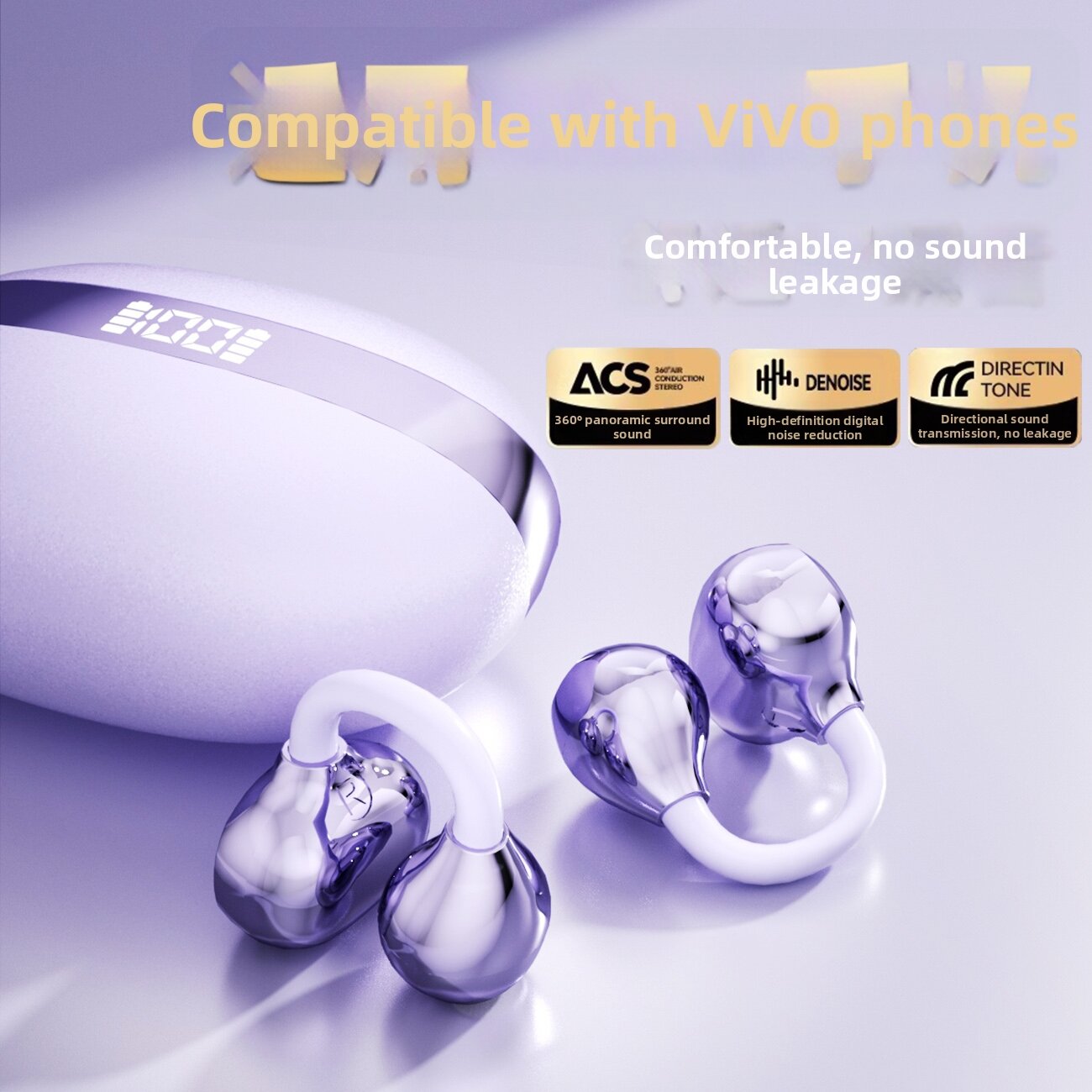 LATUO | Bluetooth Earphones Clip-on for Vivo Phones