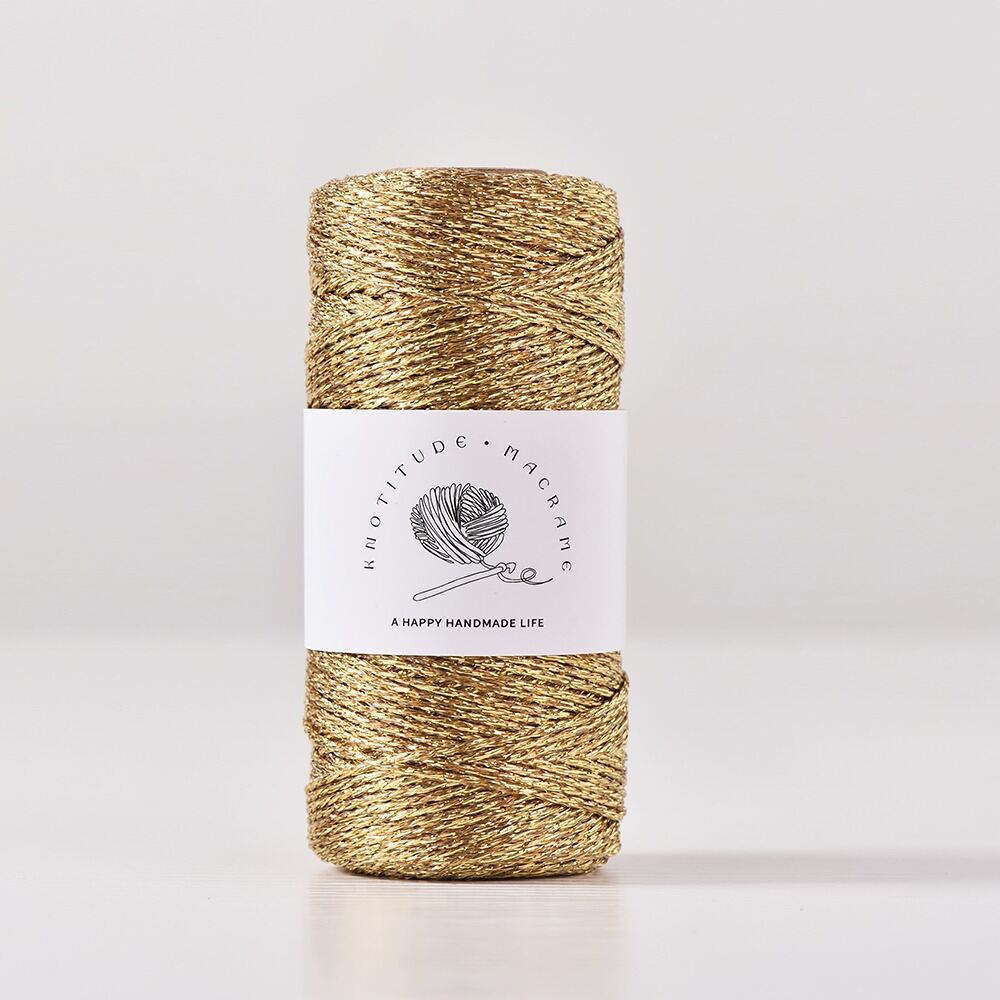 1mm Metallic Yarn Glitter Gold Sliver Cord Thread DIY Handmade Knitting Crochet Handbag Purse Yarn Sewing Accessories