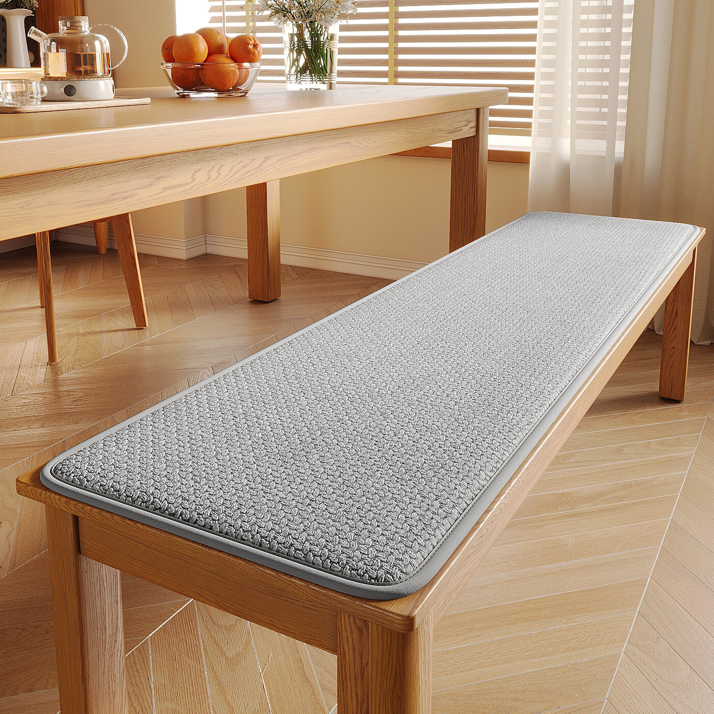 ZHUJUN | Anti-slip All-Season Wooden Bench Seat Pad