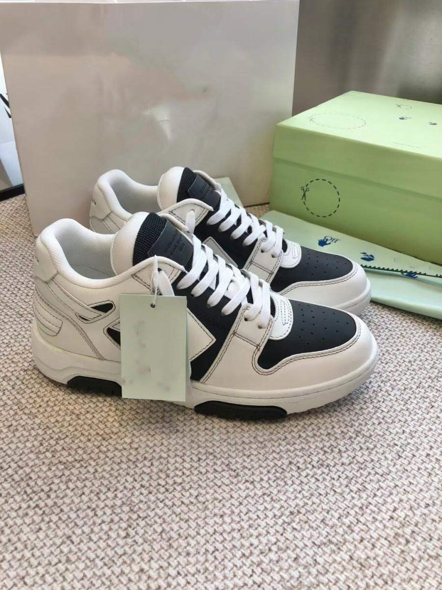 Off-White Thick-Heeled Casual Sports Shoes Unisex Fashionable Leisure Sneakers Luxury Women's Flat Footwear round Toe Mesh Inner · v10