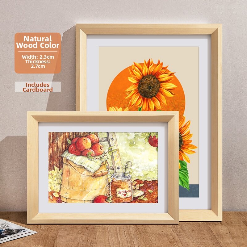 Modern Minimalist 16 Inch Photo Frame Poster Mounting Wall Hanging Empty Frame Childrens Puzzle Frame A3 A4 Picture Frame