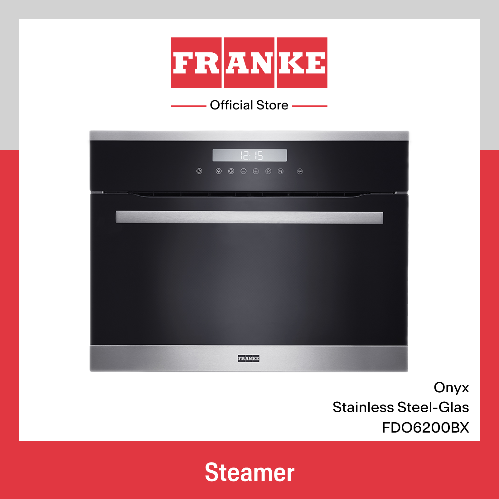 Franke Onyx Builtin Steamer Oven with MultiDish Pure Steam Technology