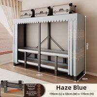 ZHUOLESHI | Easy Assemble Durable Heavy Duty Steel Frame Fabric Wardrobe