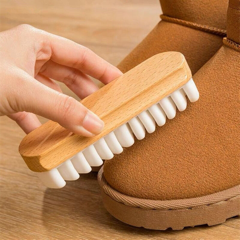 Suede Shoe Cleaner Kit - Hard-Wearing Crepe Brush With Rubber Eraser For Nubuck & Leather | Buy Now With Express International Delivery - View #9