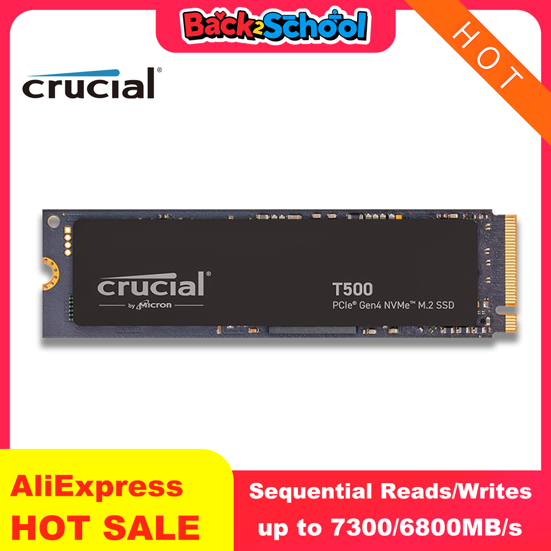Crucial T500 Pcie Gen4 Nvme M.2 Ssd - 500Gb/1Tb/2Tb/4Tb With