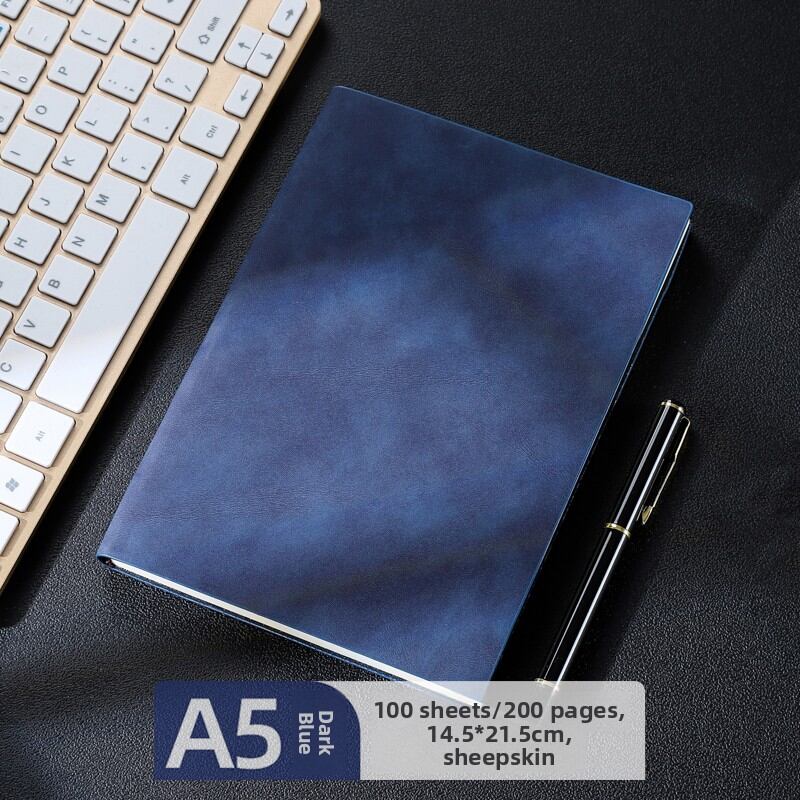 Customizable Soft Leather Notebook for Business Meeting A5