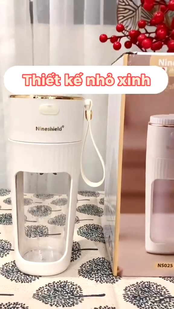 Máy xay sinh tố cầm tay tích điện Nineshield NS025 (340ML - 80W)