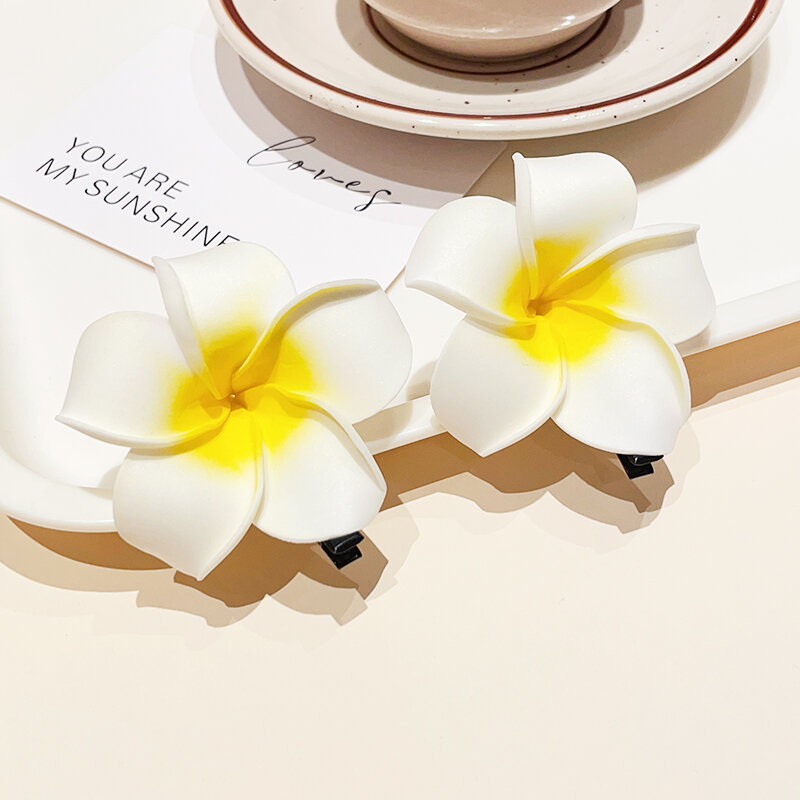 Muzhilin | Vacation Style Plumeria Flower Clip Luxury Travel Hair