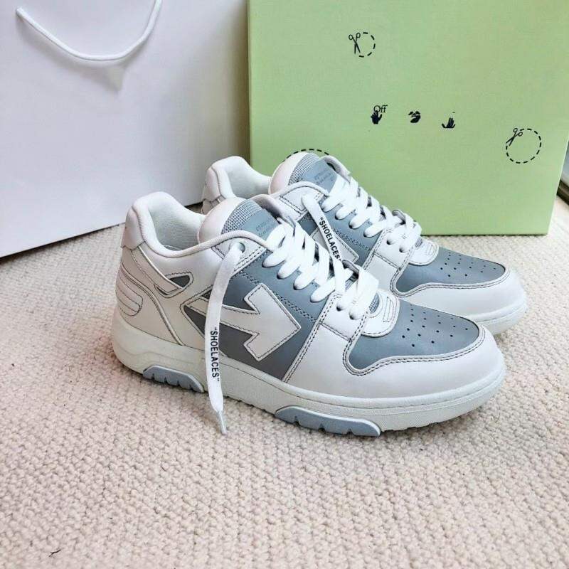 Off-White Thick-Heeled Casual Sports Shoes Unisex Fashionable Leisure Sneakers Luxury Women's Flat Footwear round Toe Mesh Inner · v10
