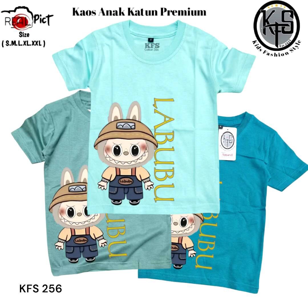 KFS 293 Kaos Excavator Anak Laki Laki Usia 1 Sampai 10 Tahun Baju Katun Lembut