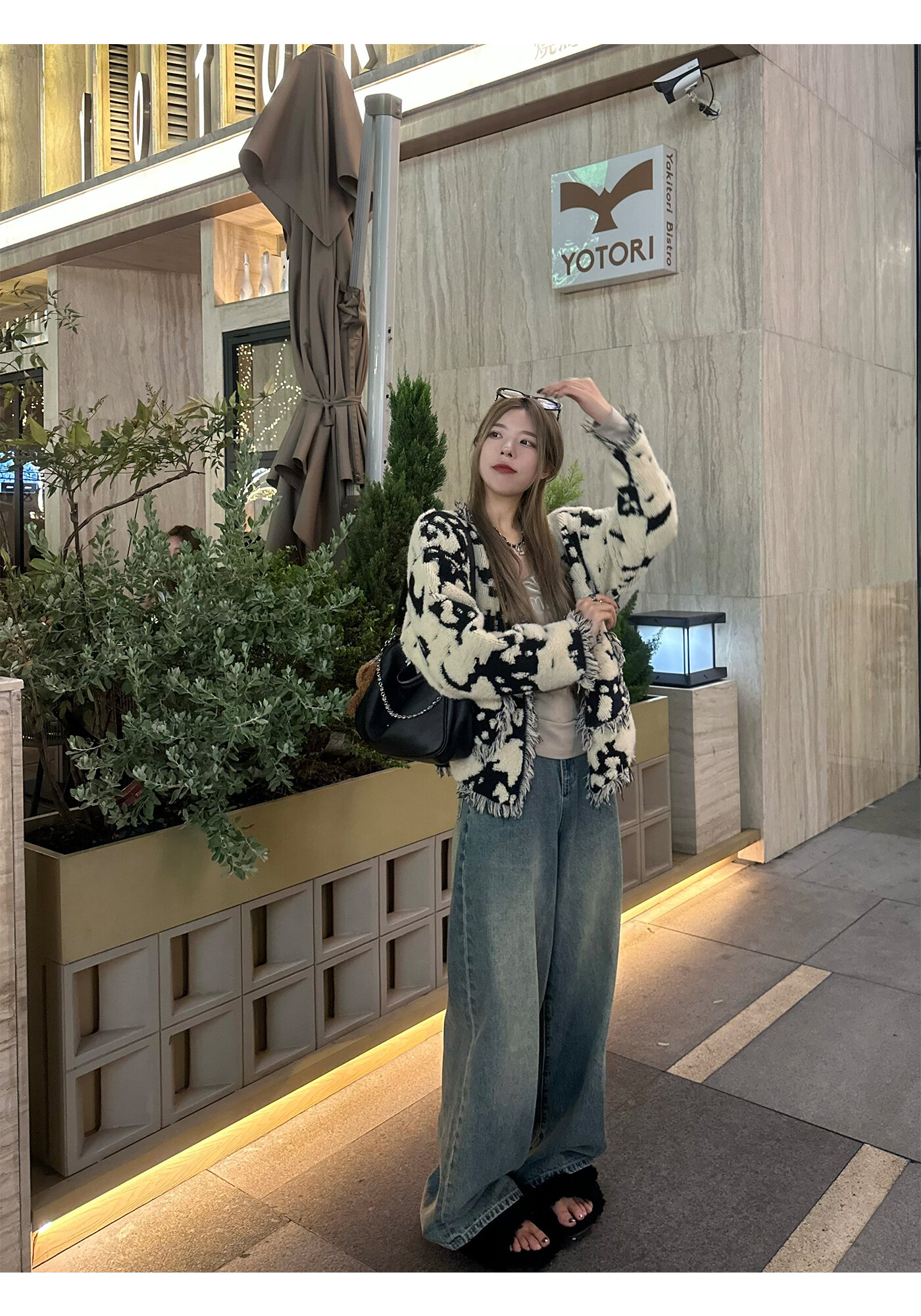 High Waist Wide Leg Jeans Women's Loose Fit Washed out Style Spring Autumn Denim Pants by LUU Peach Joy Slimming Effect · v2