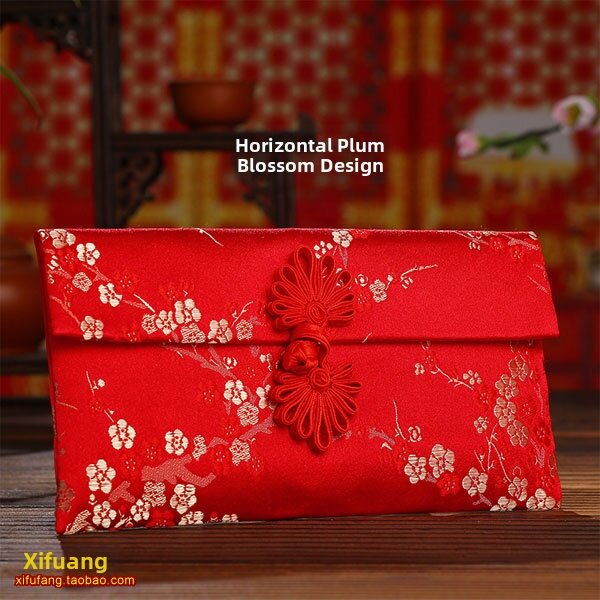 Creative Wedding Red Envelope Fabric Money Bag Tea Ceremony Payment Marriage Ceremony Celebration Tonsilk Chinese Style