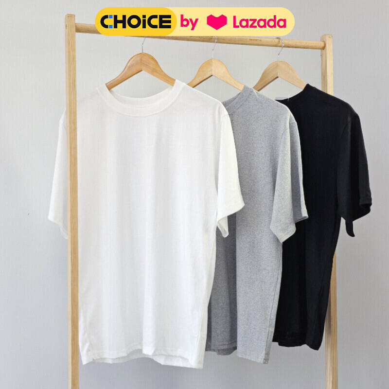 [Choice Label] Áo Thun Nam Cotton Khô - màu trơn cổ tròn tay ngắn