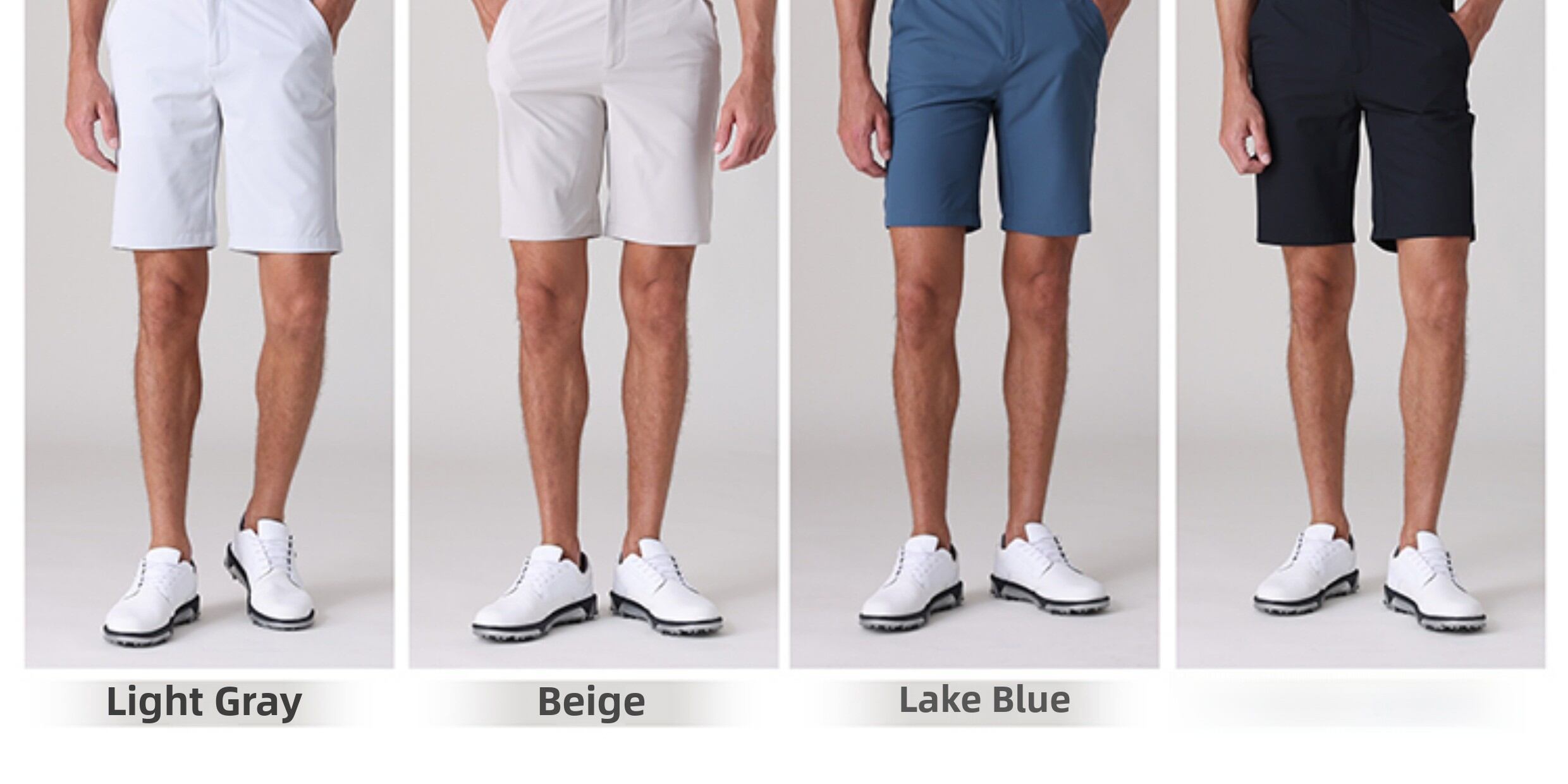 Yeni Golf Şortları Erkek Hızlı Kuruyan Nefes Alabilir Spor Golf Pantolonları Yaz Golf Giysileri Erkek Giyimi Düz Renk Orta Boy Şortlar