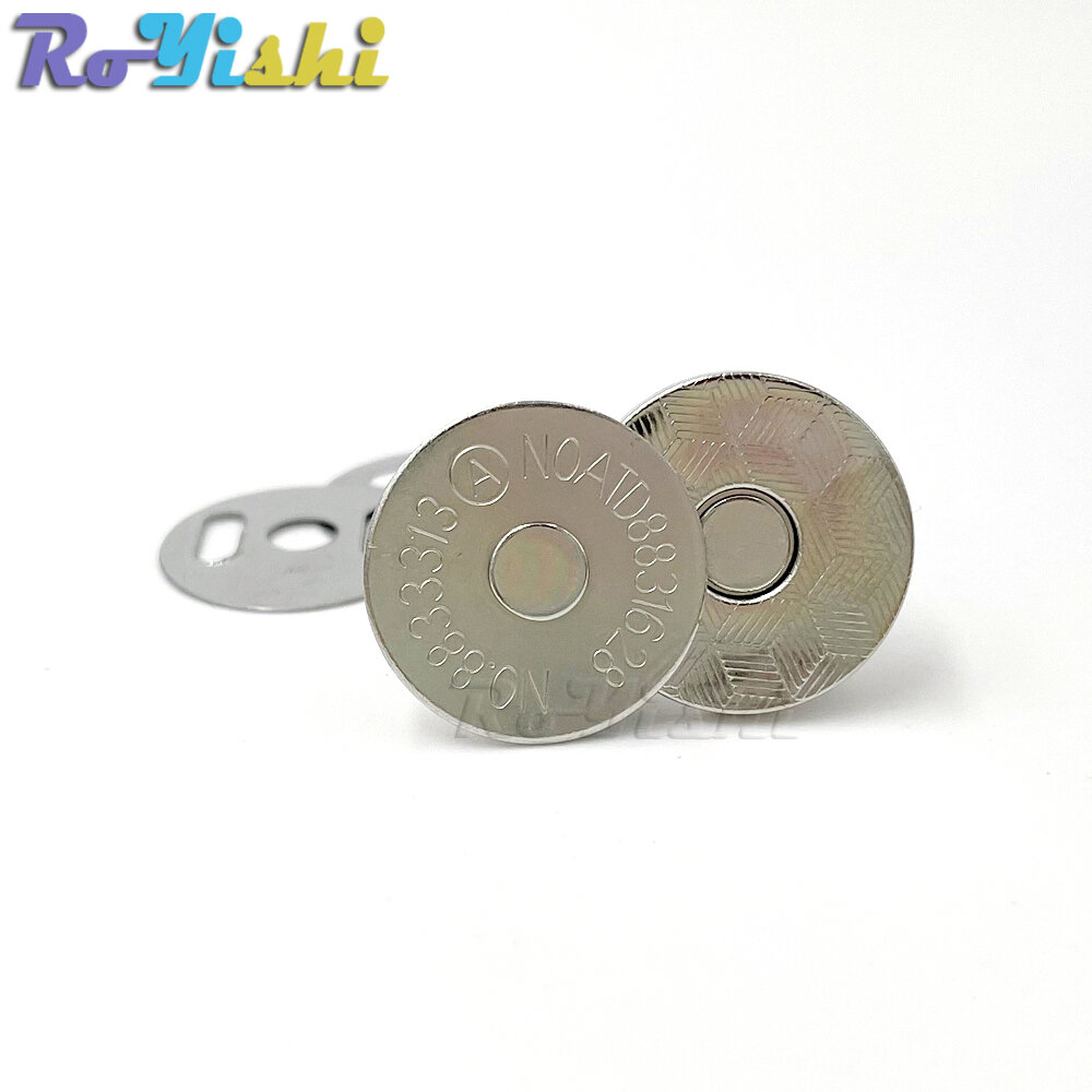 10 Pcs/Pack 10-18mm Thin Magnetic Buttons Bags Magnet Automatic Adsorption Buckle Metal Buttons Snaps Wallet Buttons