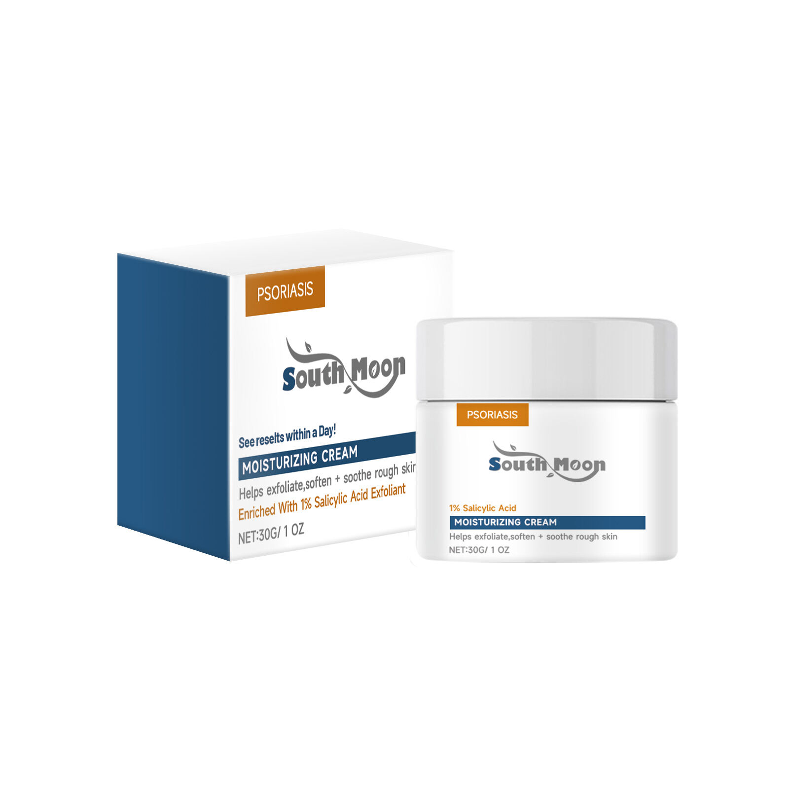 South Moon Psoriasis Moisturizing Cream Psoriasis Cream Eczema Ointment Psoriasis Treatment Moisturizing Cream  Anti-itch Cream Relief Eczema Skin Rash Urticaria Desquamation Treatment Ointments Skin Care (30g)