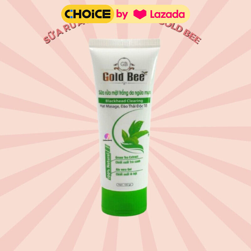 Sửa rửa mặt trà xanh Gold Bee 100gr