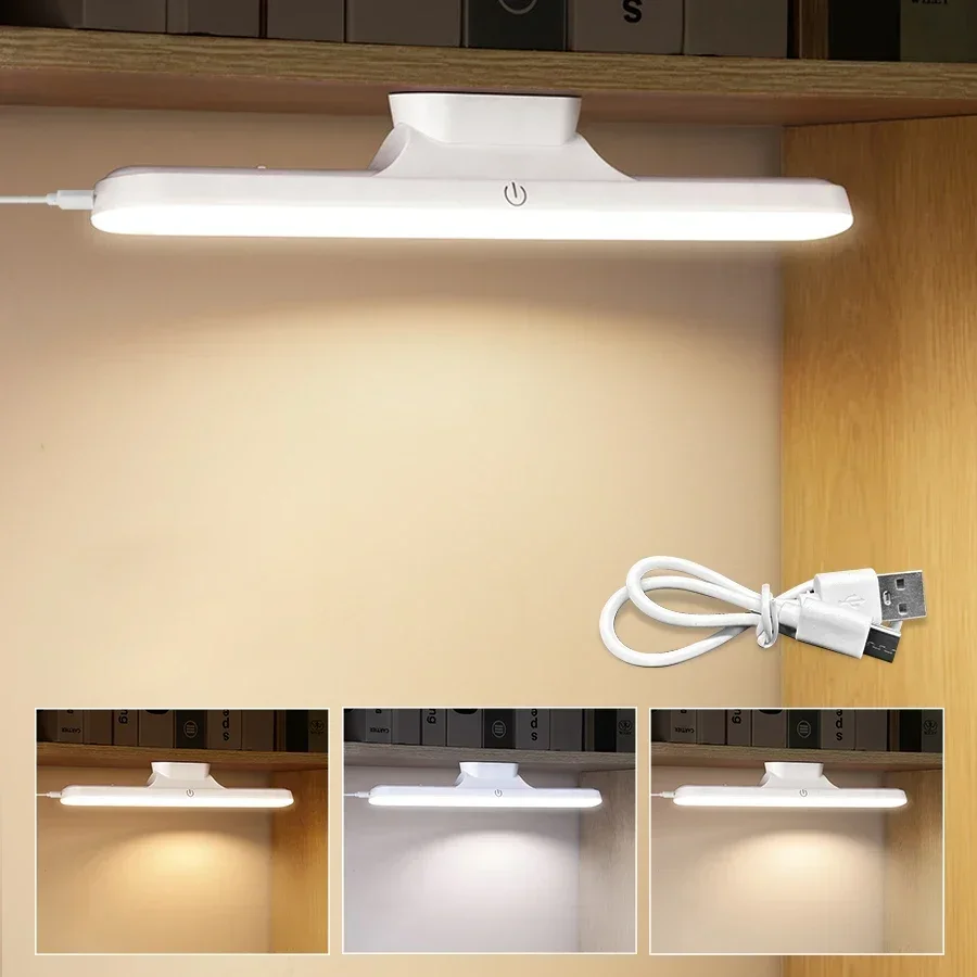 LED Makeup Mirror Light USB Rechargeable Stepless Dimming Magnetic Vanity Lamp For Bedroom Selfie Wardrobe Bathroom Lighting