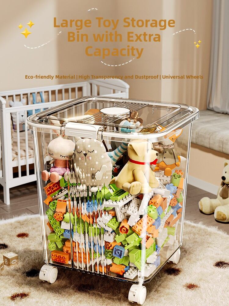 Outdoor Toy Storage Box - Large Capacity Plastic Folding Storage