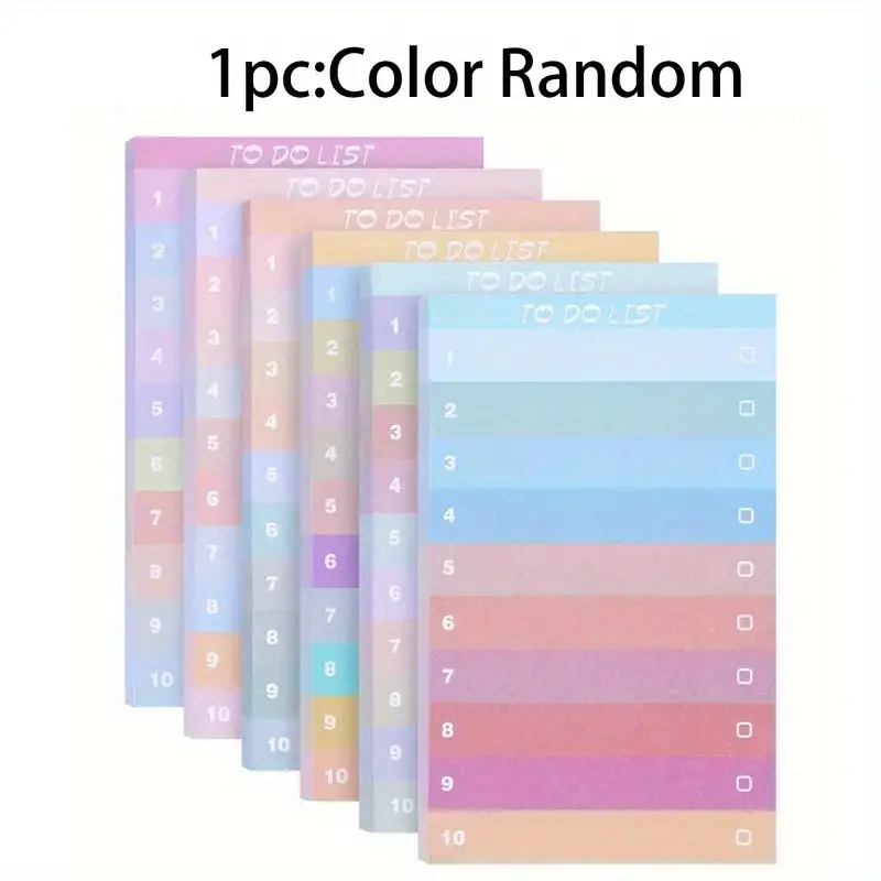 50 Sheets To Do List Sticky NotesMulticolors Lined Sticky Notes Self Adhesive Sticky Notes Memo Pad To Do List For Office Notep