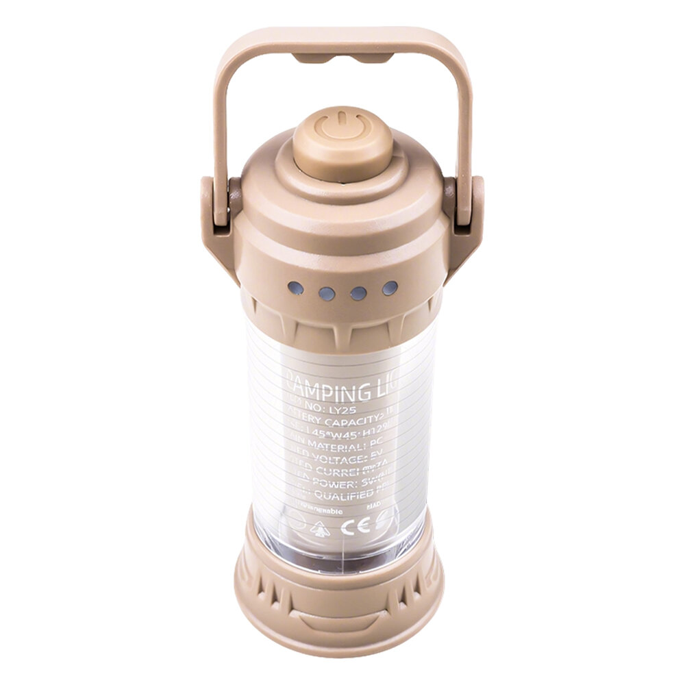 Solar LED Camping Lantern Waterproof Portable Emergency Camping Outdoor Tent Light for Power Outage Hiking Hurricane Patio Gazeb