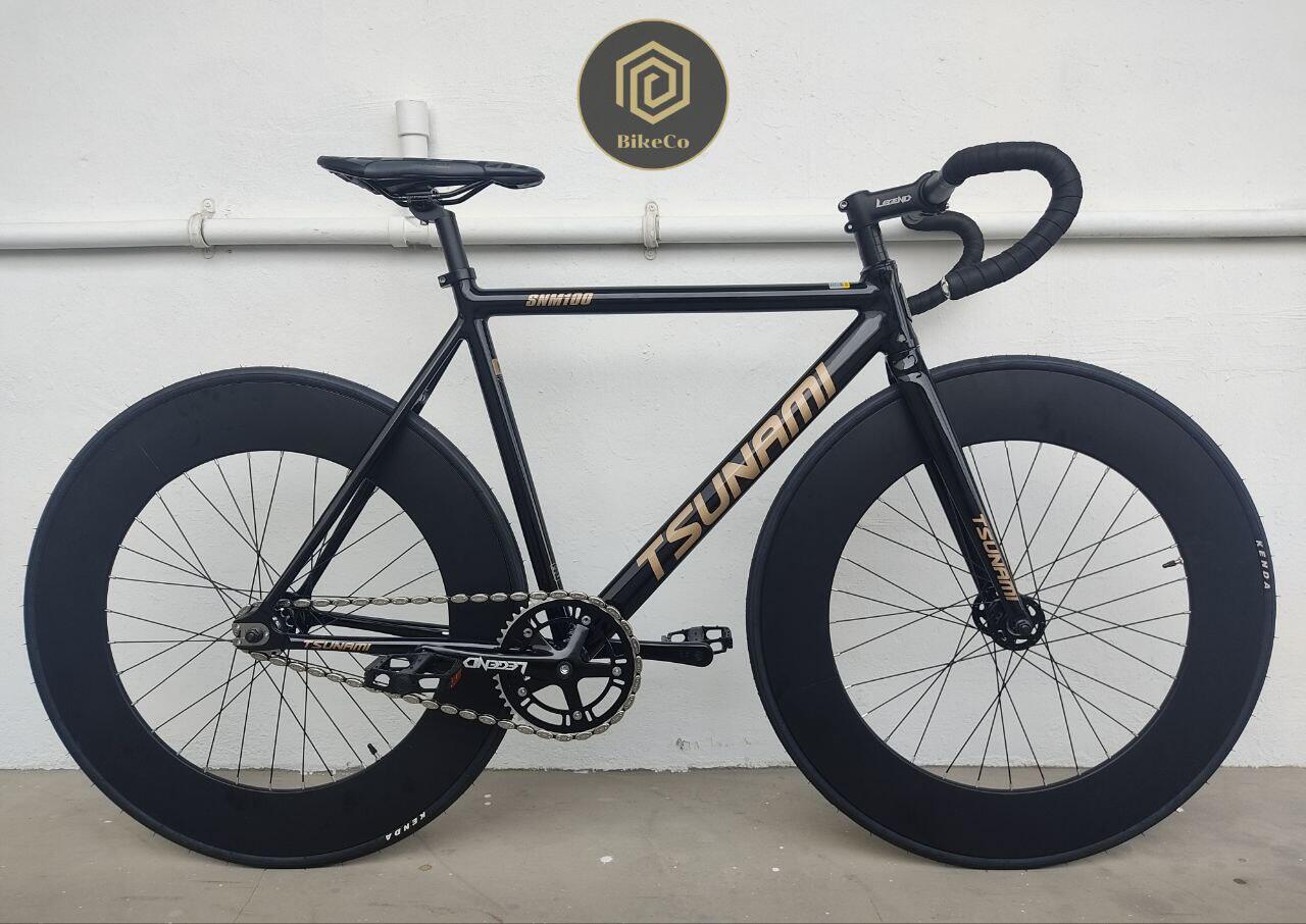 TSUNAMI SNM100 90mm Blackgold Deep Section Track Fixie | High