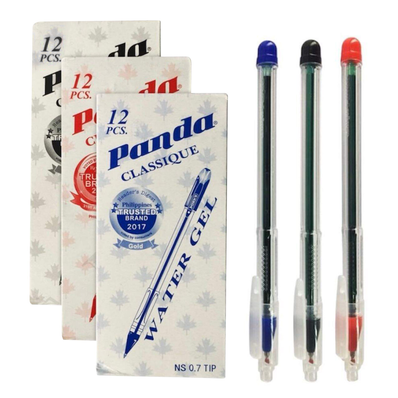 12-Piece HBW Black Ballpoint & Gel Pen Set