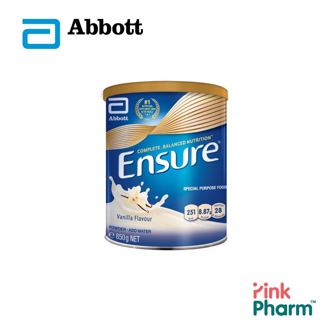 Abbott Ensure Powder Vanilla (850g) Lazada Singapore