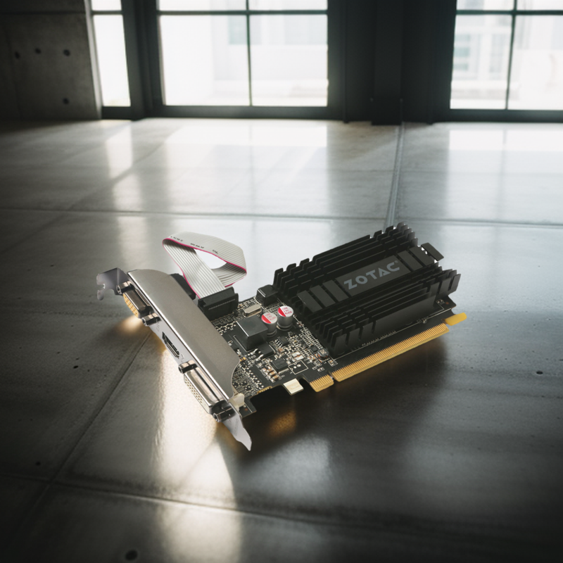 ZOTAC GeForce GT 710 1GB DDR3 64BIT GRAPHIC CARD. 