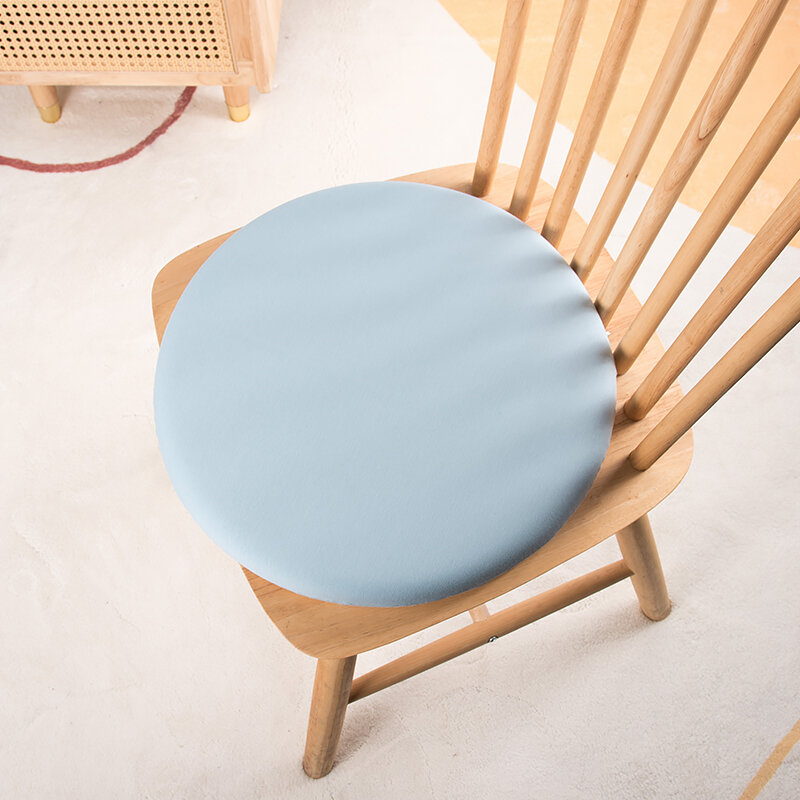 Memory Foam Chair Pad round Sponge Polyurethane Foam Cushion Home Furniture Sofa Seat Pads Single Seat Couch Pads Removable Cover