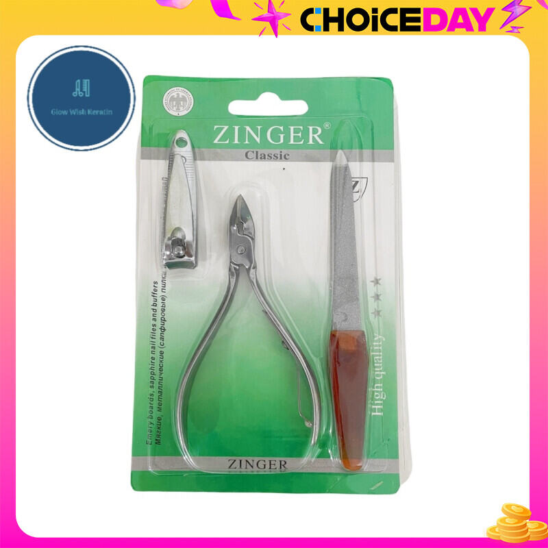 Zinger 3in1 Nail Clipper Nail Trimmer Nipper Set