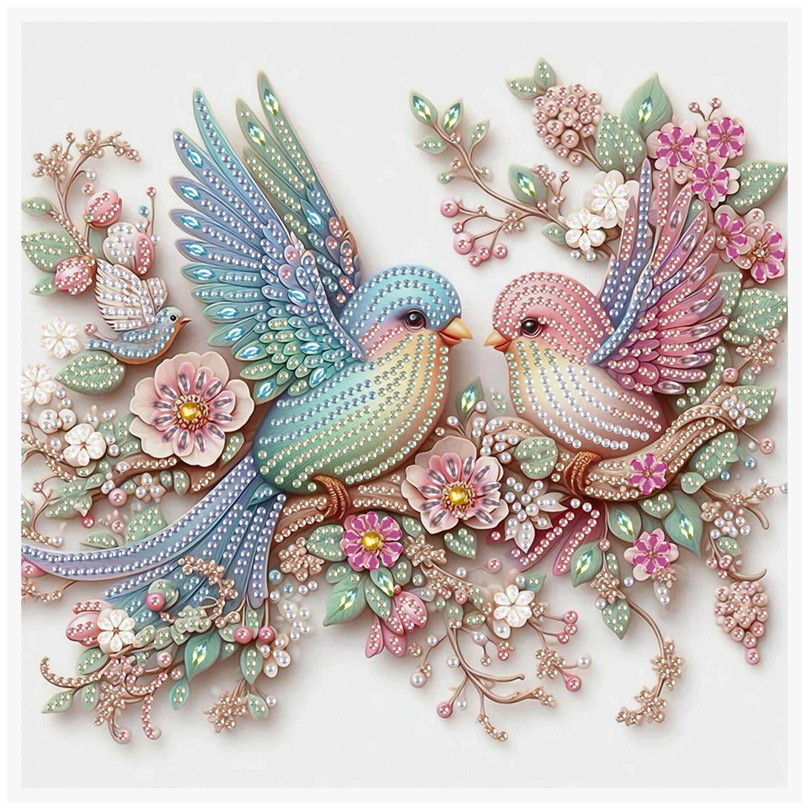 Special Shape Diamond Art Kits for Beginners and AdultsColorful birds Diamond Art Painting Kits for Home Wall Decoration Gift