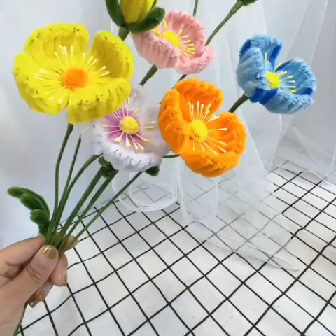 100PCS Fuzzy Wires | DIY Craft Stems | Colored Pipe Cleaners | Fuzzy Chenille Stems Twist Wire