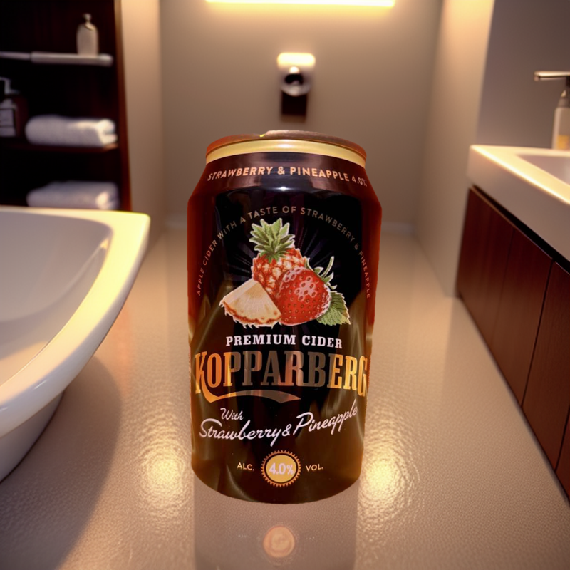 Kopparberg Apple Cider with Strawberry & Pineapple 330ml (Imported from UK). 
