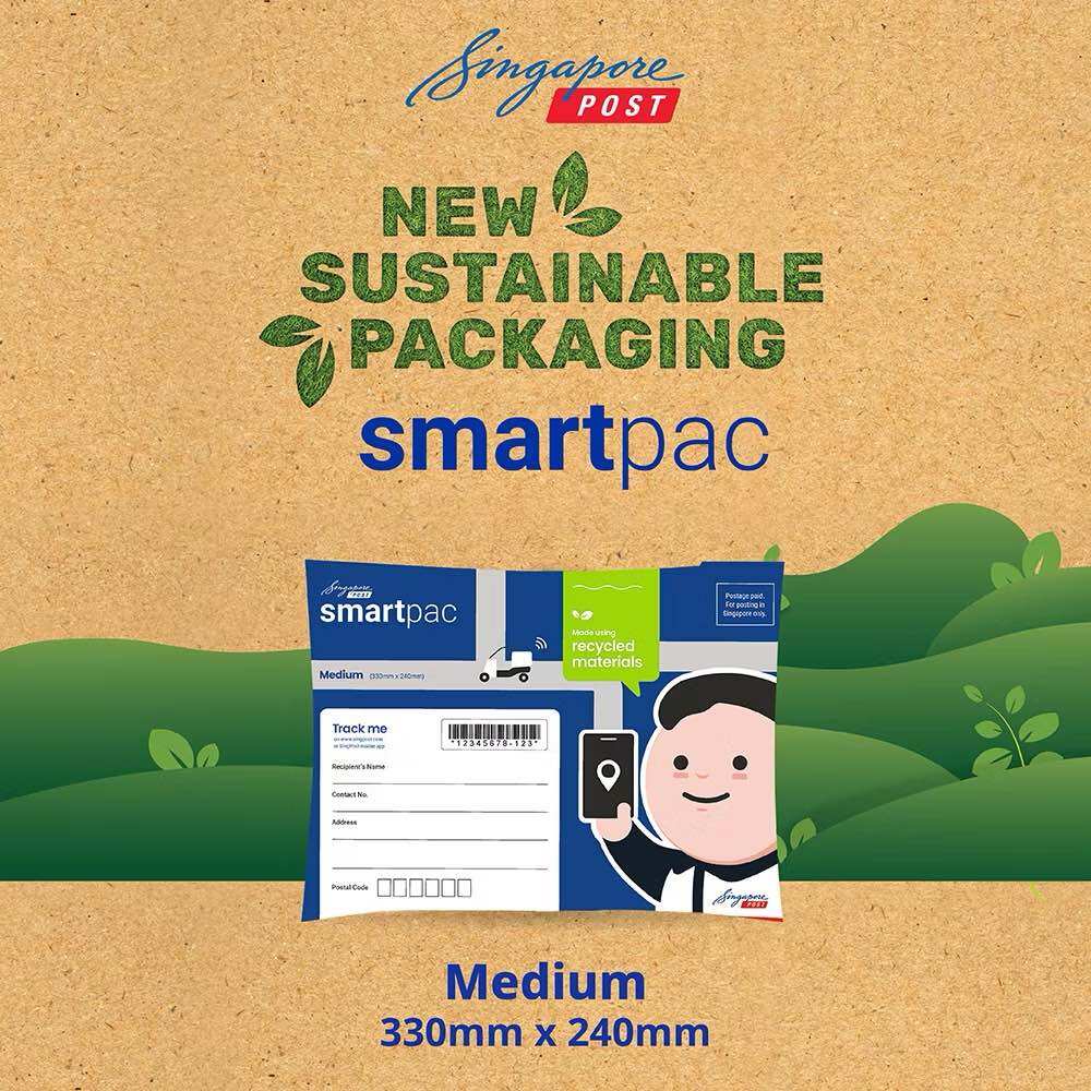 [1 pc] SingPost Smartpac - A postage-paid packaging for local delivery. Trackable via the SingPost mobile app.
