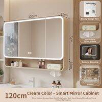 XUANXISHI | Smart Wall-Mounted Bathroom Mirror Cabinet with Light Makeup Storage