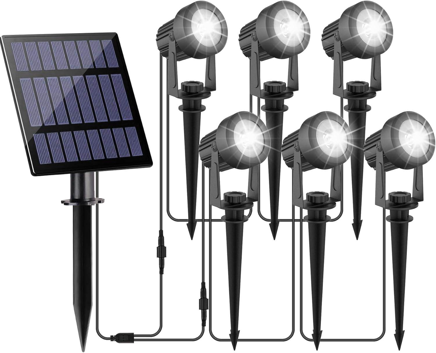 3000K/RGB Solar LED Light Outdoor Solar Spotlight Solar Garden Light Outdoor IP65 Waterproof Solar Power Light Wall Light