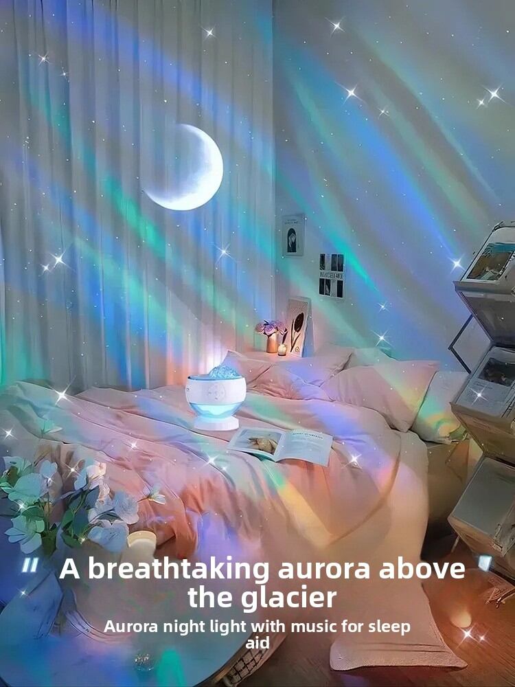 Wireless Bluetooth Speaker Night Light Starry Sky Projector