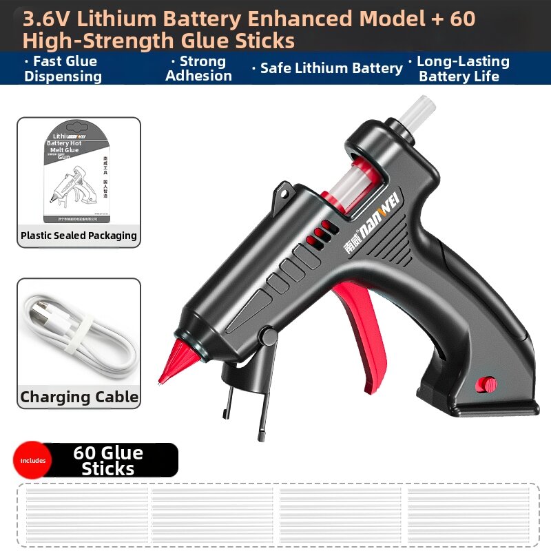 NANWEI | Cordless Handheld Lithium Battery Hot Glue Gun 21V