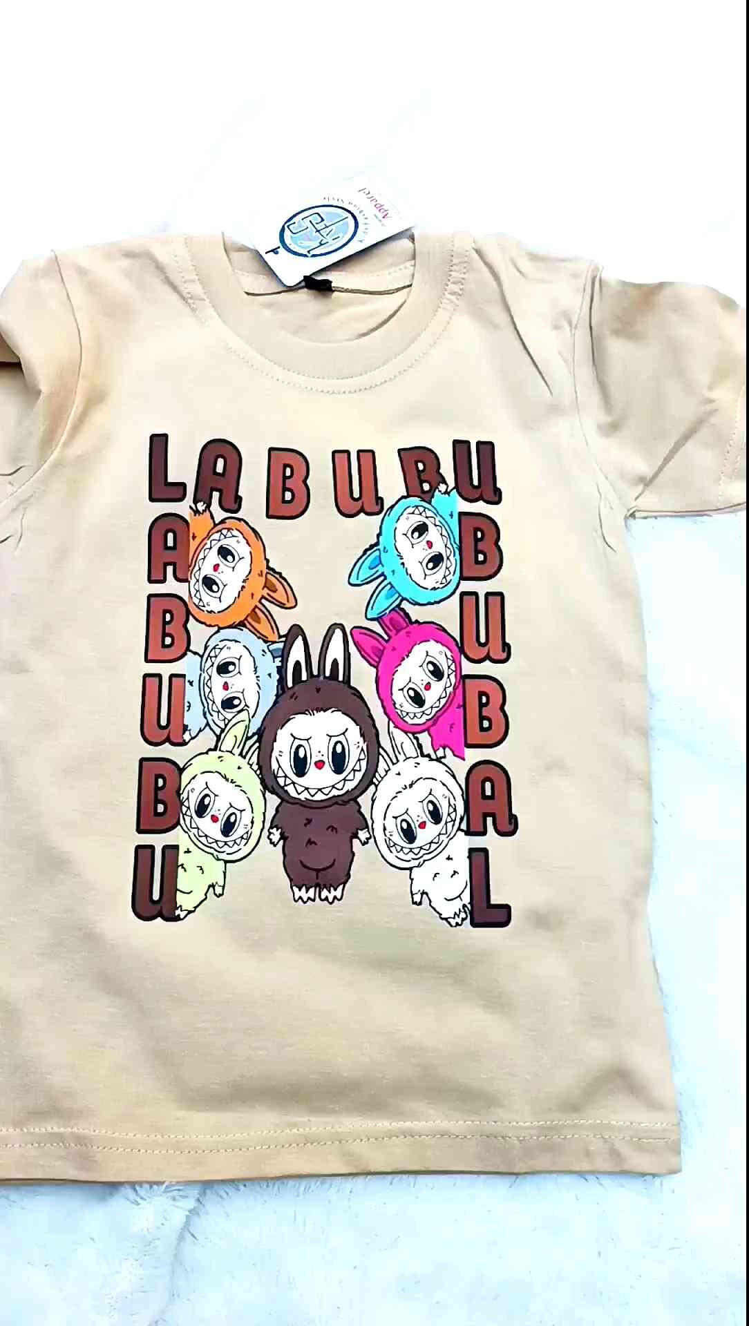 Kaos anak Labubu unisex Atasan Baju anak laki laki perempuan usia 1-10 tahun