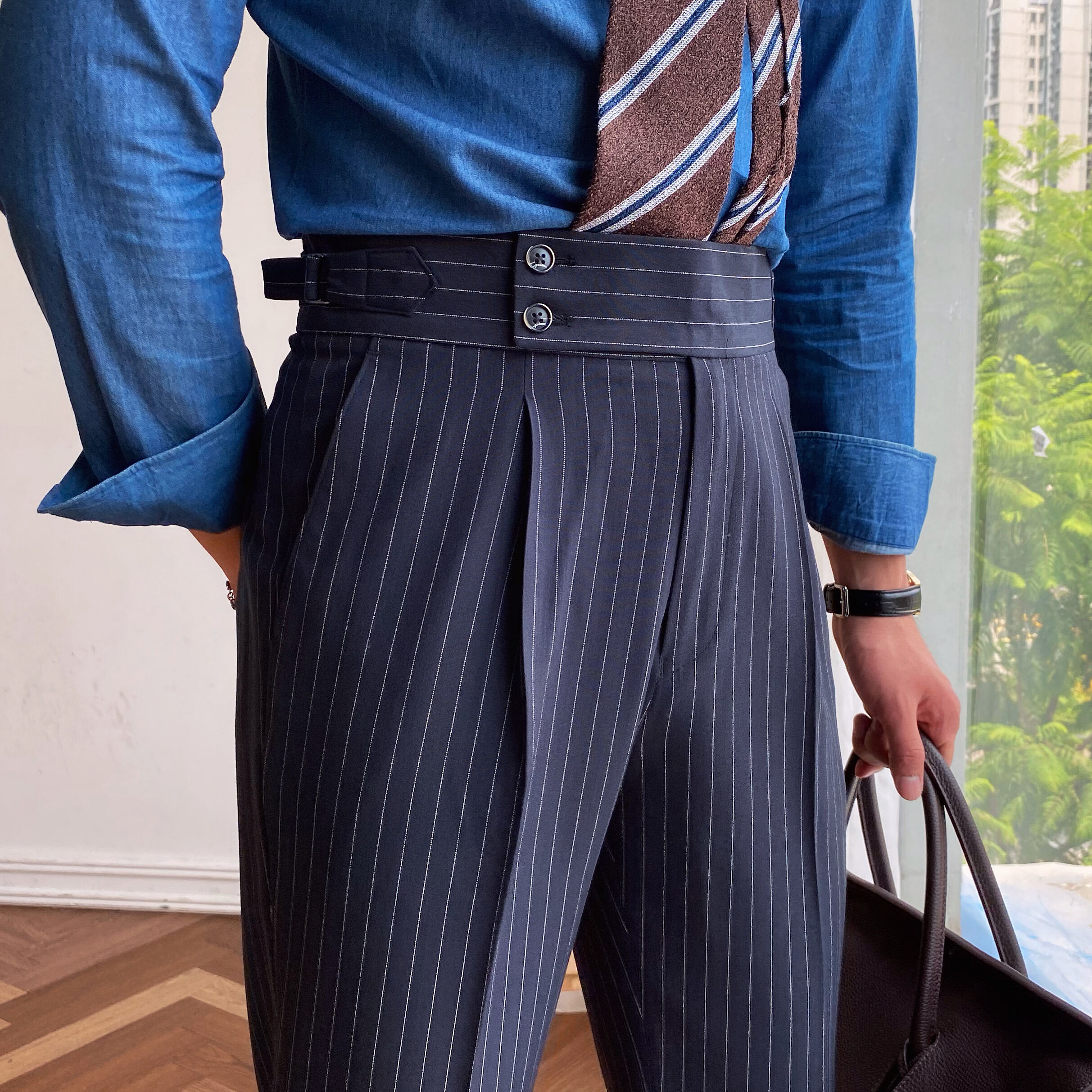 British Business Style Ankle Pants Fashion MEN Slim Comfortable Stretch Pant