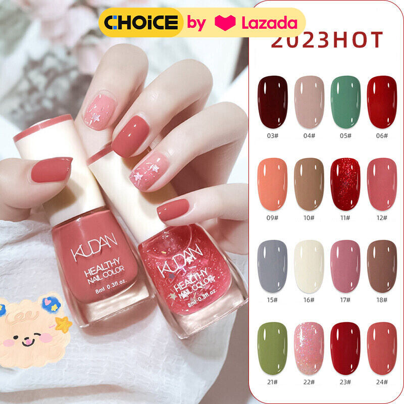 Sơn móng tay mới dựa trên nước có thể xé sơn móng tay miễn phí tốc độ sấy khô không có mùi sơn móng tay màu nude